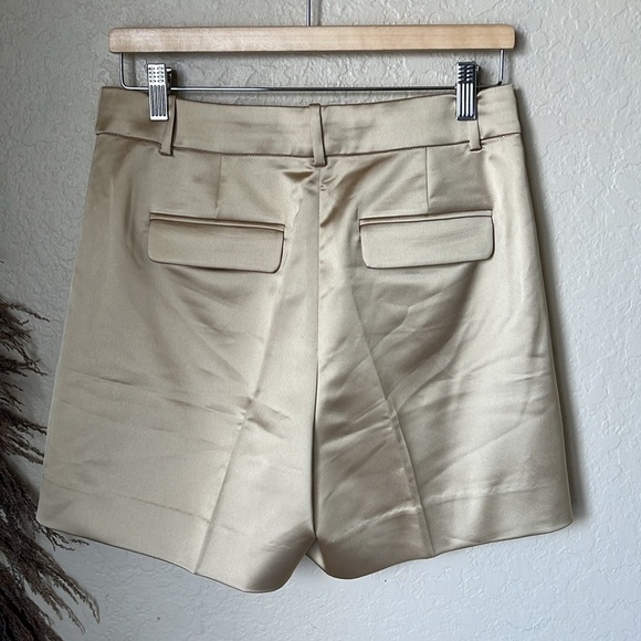J. Crew gold satin pleated shorts - Picture 8 of 9